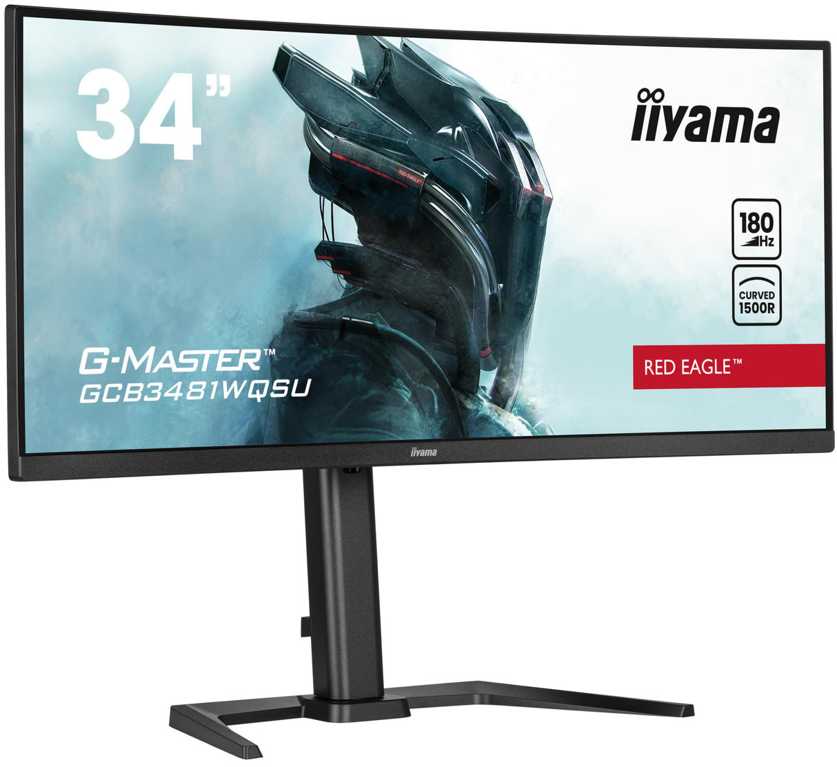 iiyama G-Master GCB3481WQSU-B1 34" VA CURVO UWQHD 180Hz 0.3 ms USB-A Altavoces Altura Ajustable