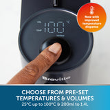 Breville Instant HotCup - Dispensador de agua caliente | 3 kW de ebullición rápida | 1,4 l de gran capacidad, eficiencia energética, filtro Brita incluido | negro metálico [VKT241]