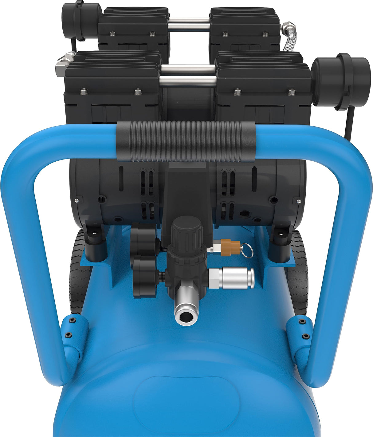 Güde 50138 Airpower 275/8/50 - Compresor silencioso (2 unidades de doble pistón con motor separado, caldera de 50 litros, 230 V, sin aceite)