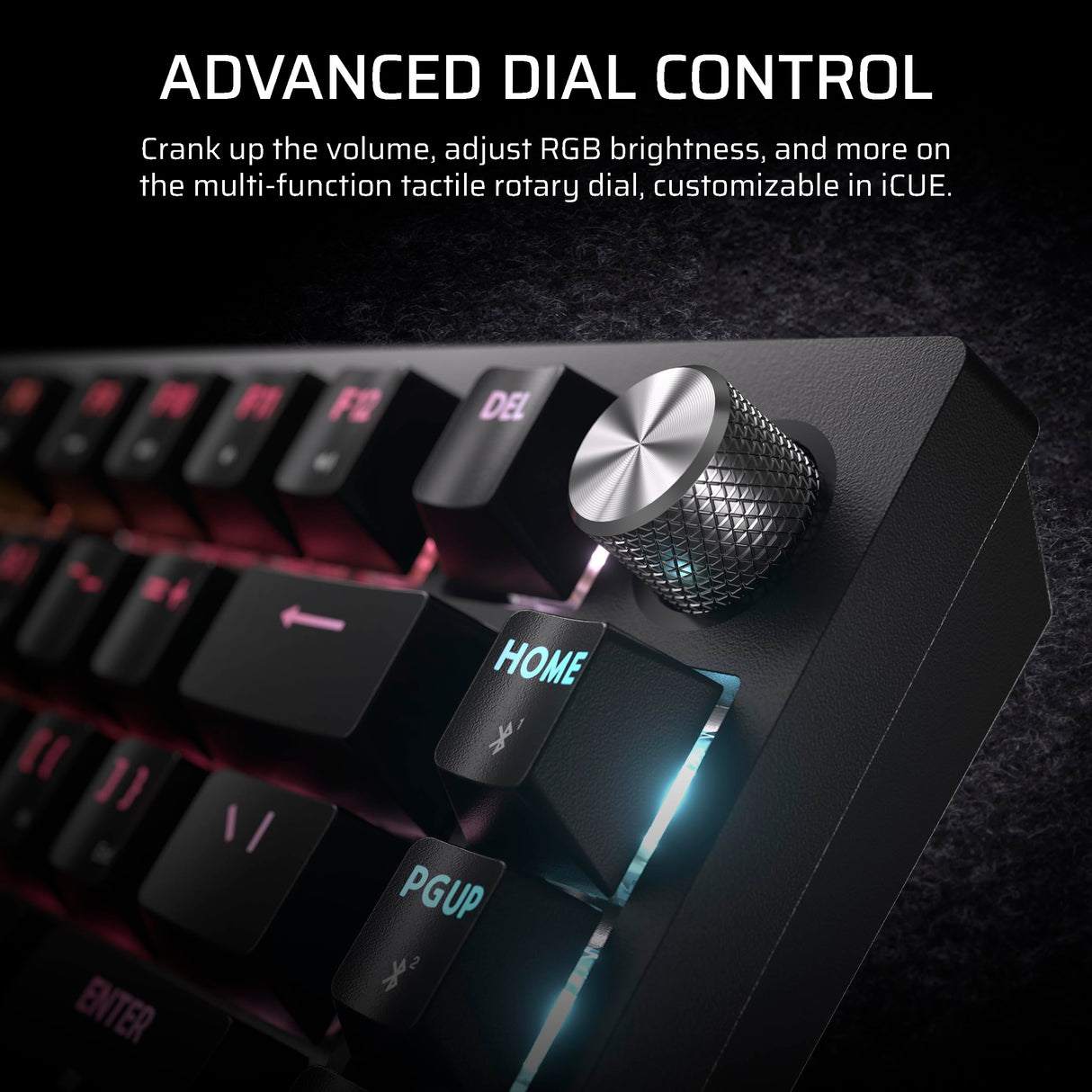 Corsair K65 Plus Wireless 75% RGB Teclado mecánico para Juegos Intercambiable en Caliente – Conmutadores táctiles pre-lubricados MLX Fusion – Dos Capas de amortiguación de Ruido – Teclas PBT –