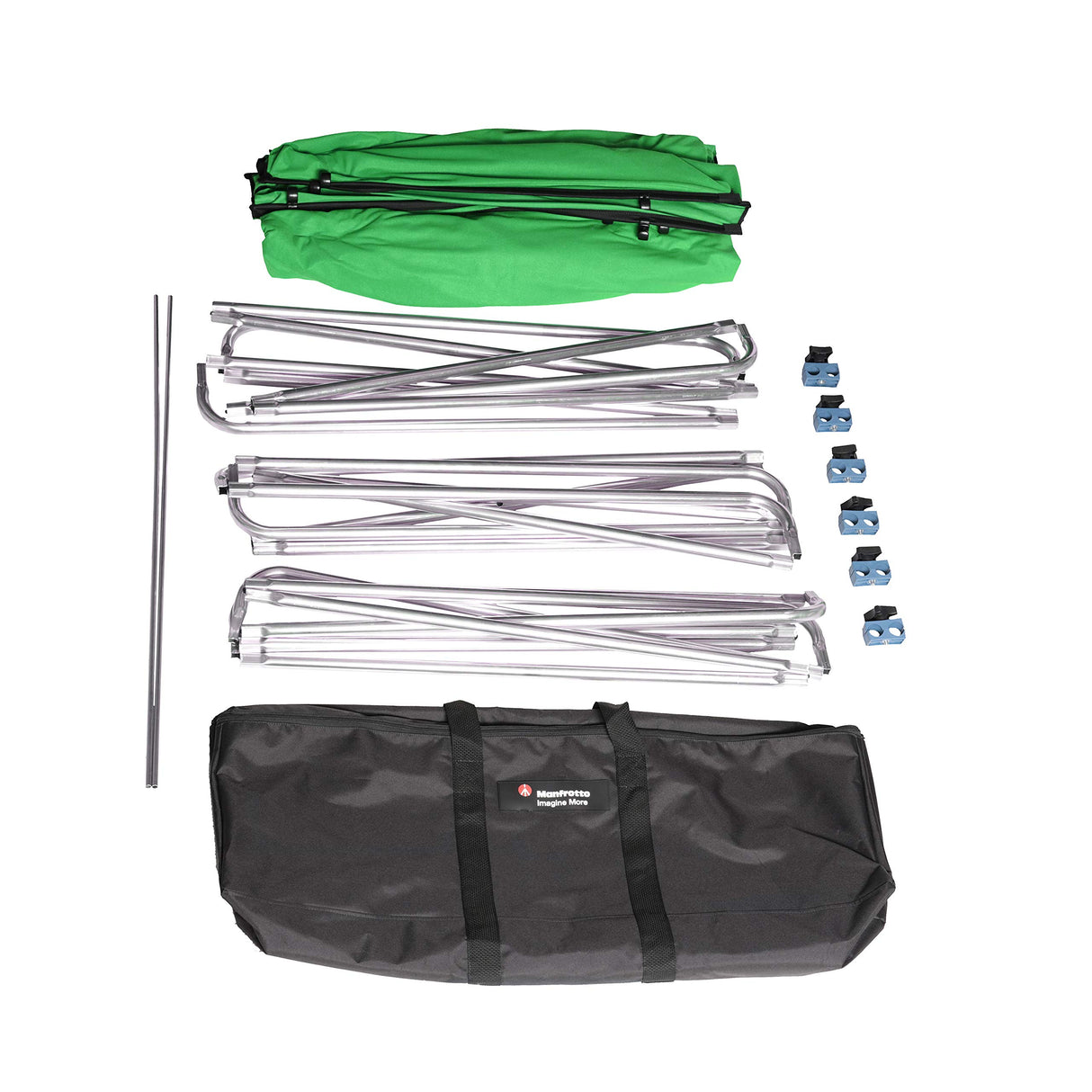 Manfrotto MLBG4301KG Chroma Key FX - Kit de Fondo (4 x 2,9 m), Color Verde