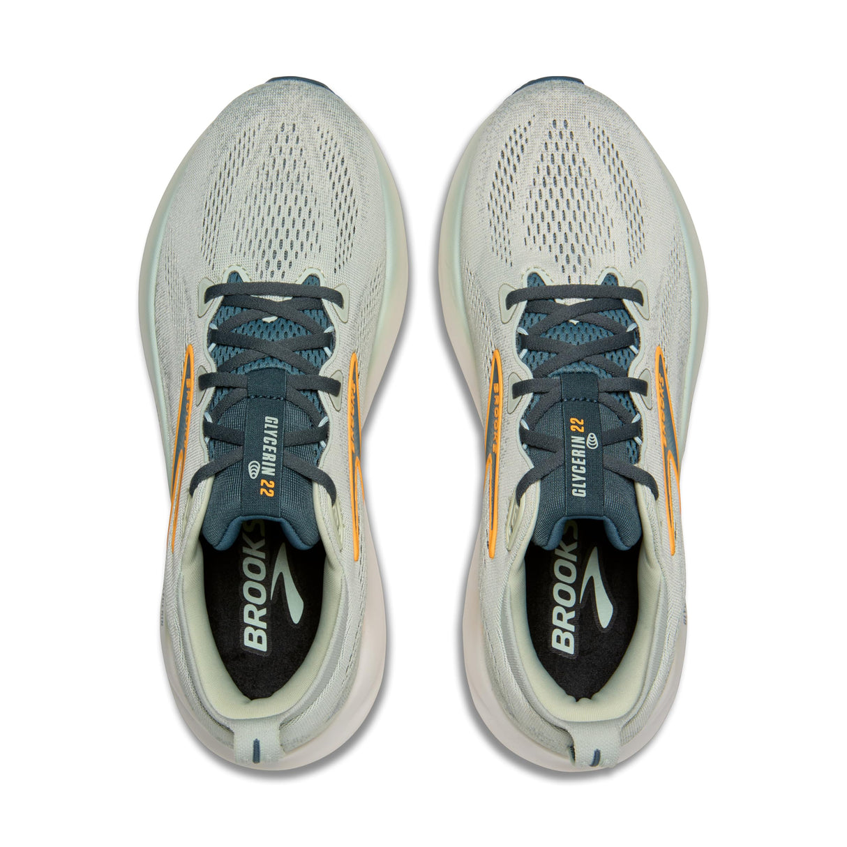 Brooks Glycerin 22, Zapatillas Deportivas Hombre, Naranja Tormentoso Humo, 43 EU
