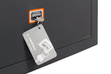 ARREGUI Plus C Caja fuerte de acero con llave | Caja de seguridad con apertura certificada de llave | Caja para casa y negocio, fácil de usar, alto nivel de seguridad (23 L - 27 x 38,5 x 30 cm)