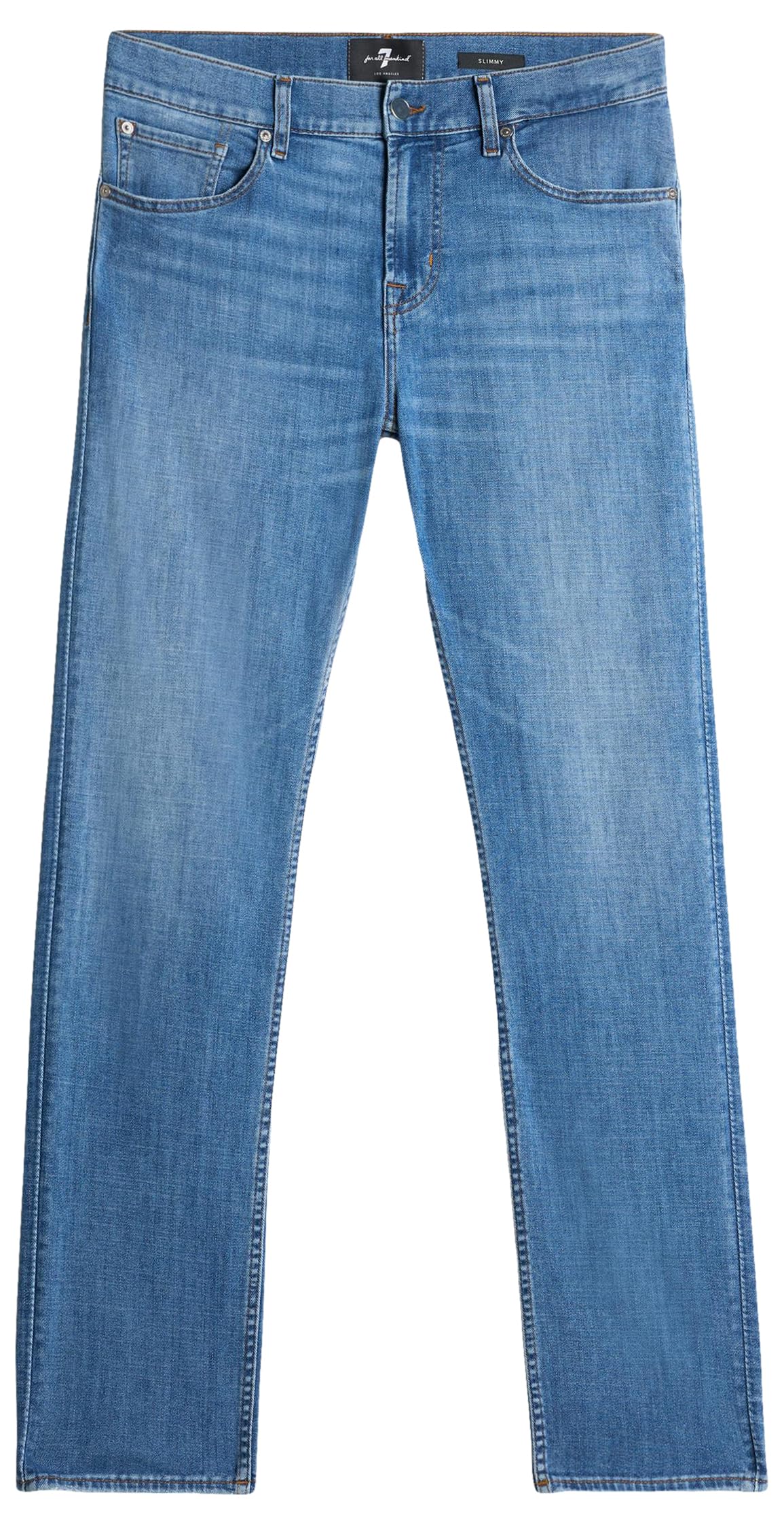 7 For All Mankind Slimmy Jazz Age Jeans, Mediados Azul, 32W Hombres