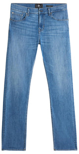 7 For All Mankind Slimmy Jazz Age Jeans, Mediados Azul, 32W Hombres