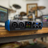 PreSonus Studio 24c, Interfaz de Audio USB-C, Para Grabación, Difusión, Podcasting con Paquete de Software incluido Studio One Artist, Ableton Live Lite DAW
