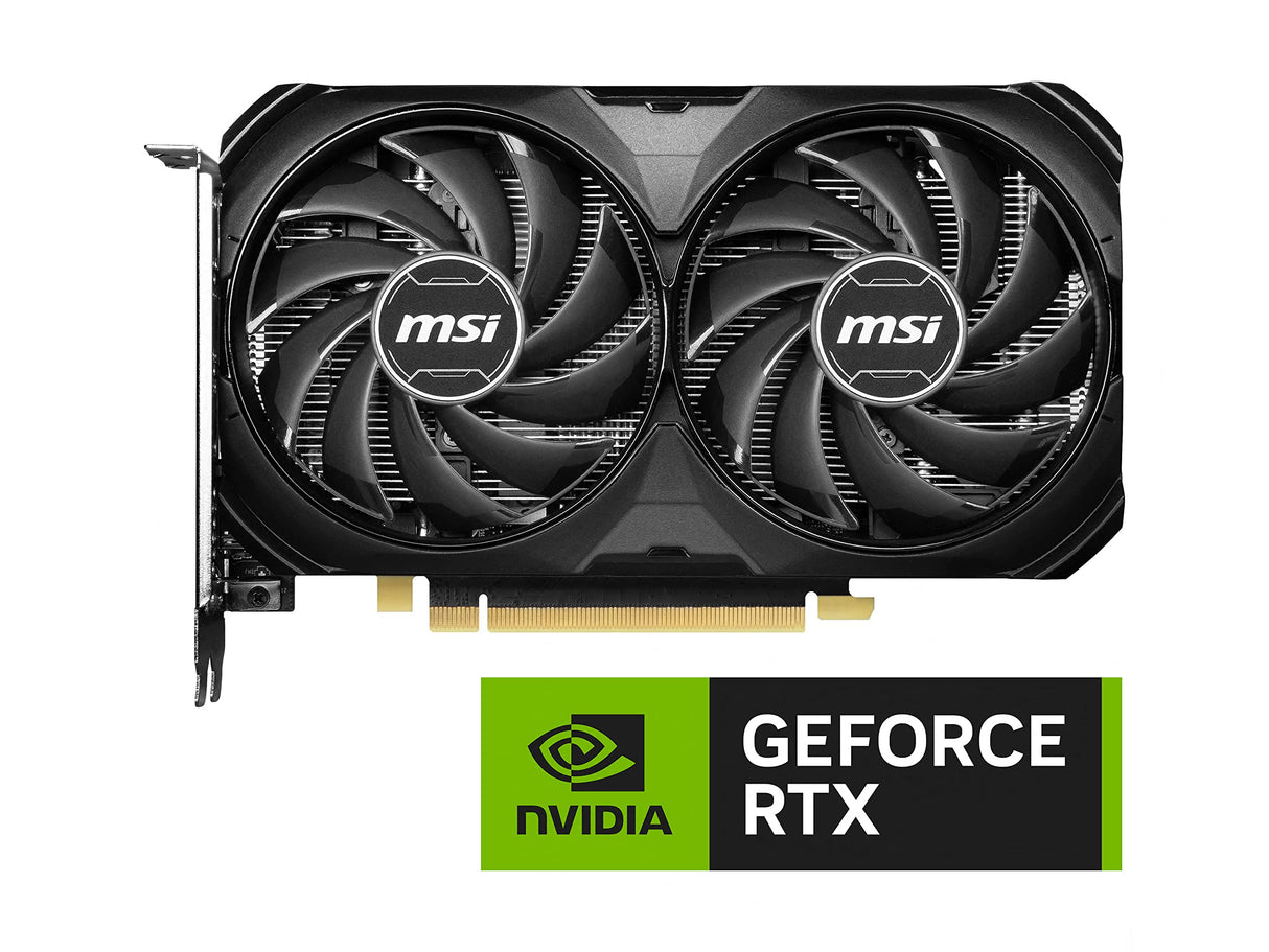 MSI Gaming GeForce RTX 4060 Ti 8GB GDRR6 128-Bit HDMI/DP Nvlink TORX Fan 4.0 Ada Lovelace Architecture Tarjeta gráfica (RTX 4060 Ti Ventus 2X Negro 8G OC)