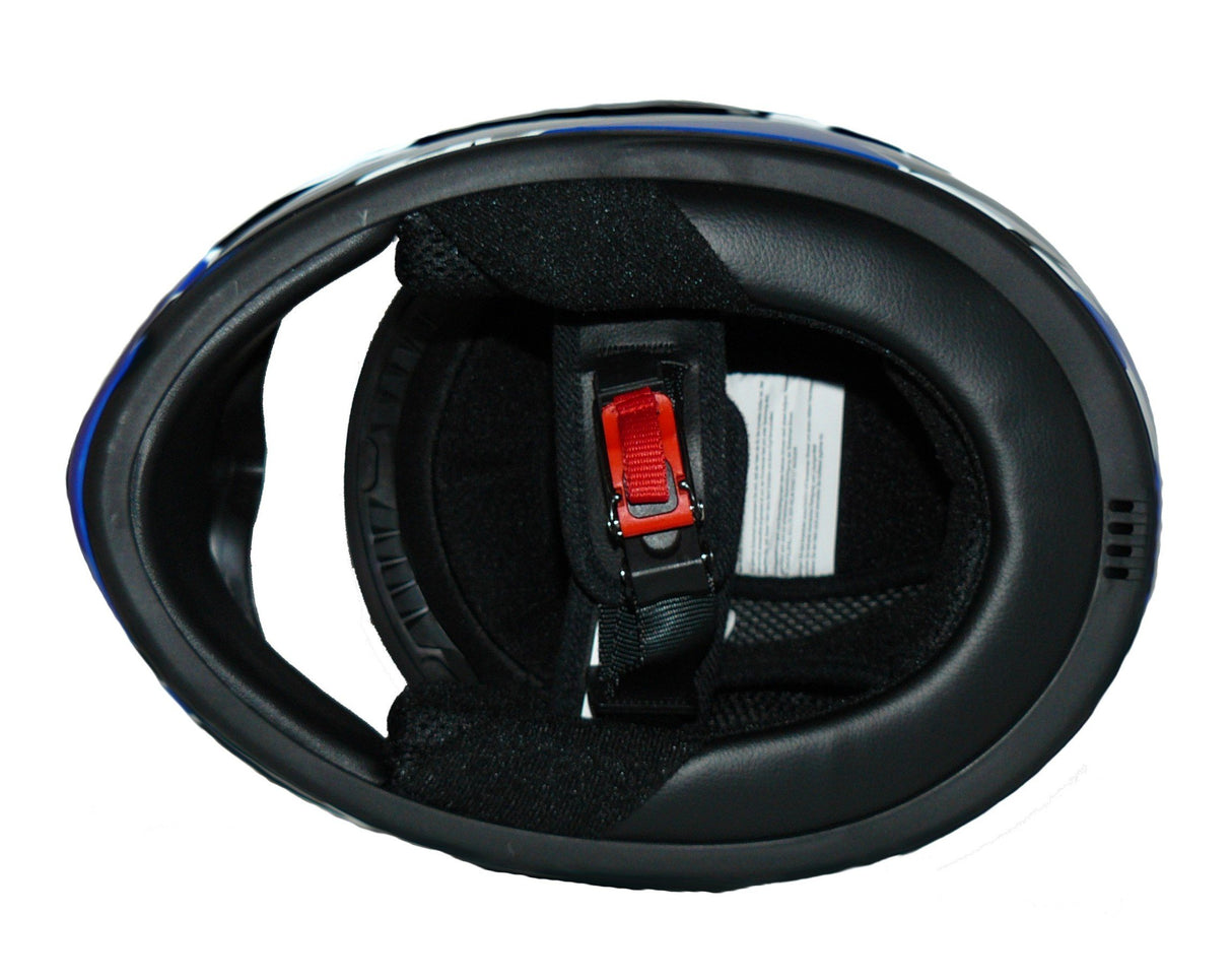 protectWEAR Casco de moto para niños azul SA03-BL - XXS