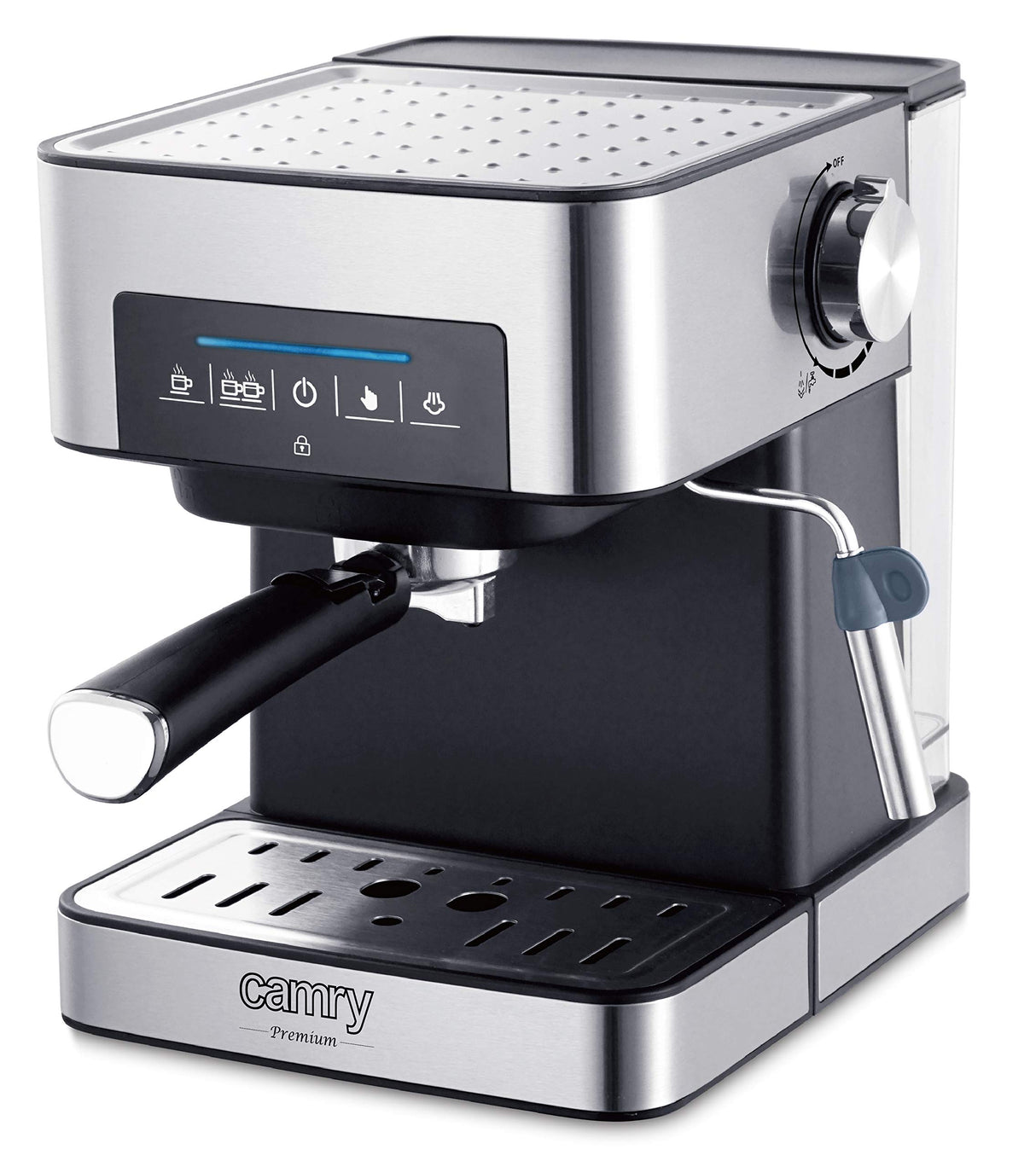 Camry Cafetera a presión, 850W de potencia, 1,6L de capacidad