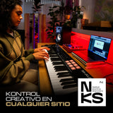 M-Audio Oxygen 49 (MKV) - teclado controlador MIDI USB con 49 teclas, beat pads, Smart Chord, modos de escala, arpegiador y pack de sonidos de Native Instruments (integración de NKS)