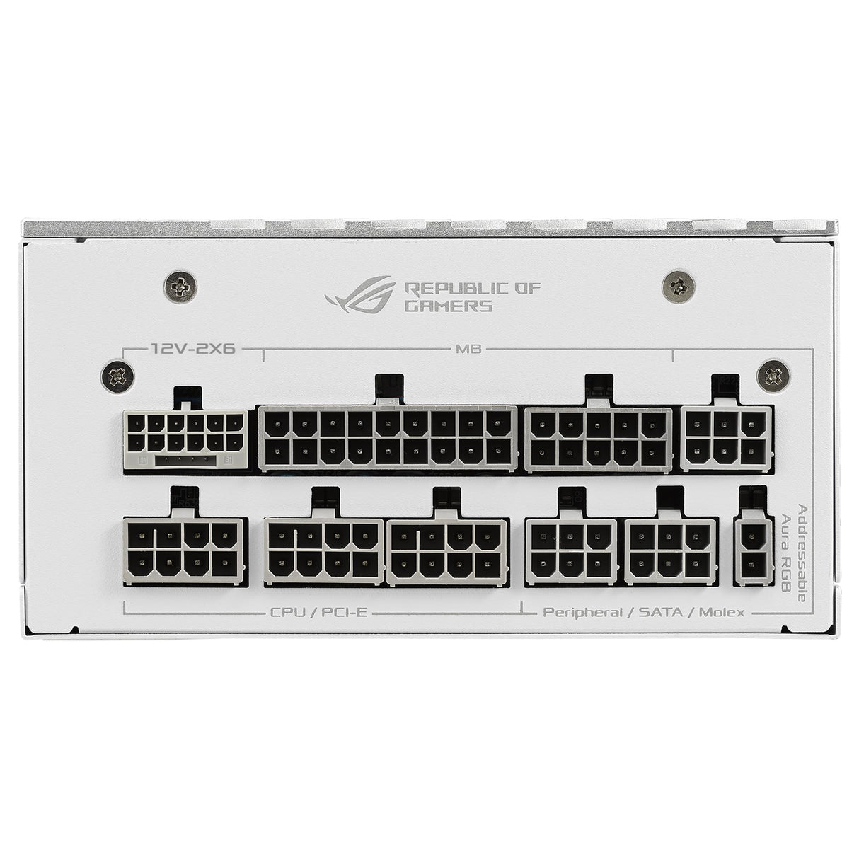 Asus ROG Loki SFX-L 850W Platinum White Edition Fuente de Alimentación Modular (80+ Platinum, Ventilador ARGB PWM de 120 mm, Aura Sync, Compatible con ATX 3.1, PCIe 5.1, 10 Años de Protección)