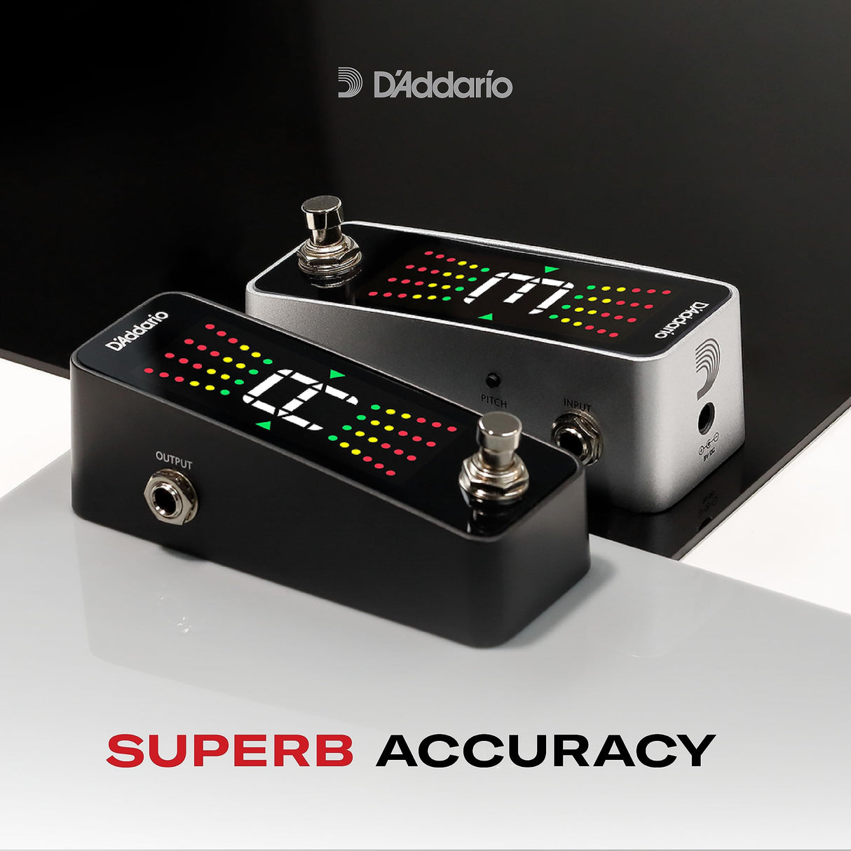 D'Addario Accessories Chromatic Pedal Tuner +