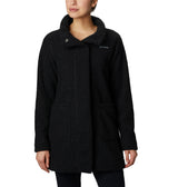 Columbia - Chaqueta larga Panorama para mujer, Negro, XXL