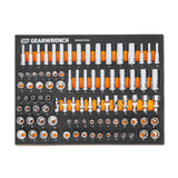 GEARWRENCH Juego de llaves métricas de 1/4 pulgadas en bandeja de almacenamiento de espuma, 89 piezas, GWMSSKT14MM