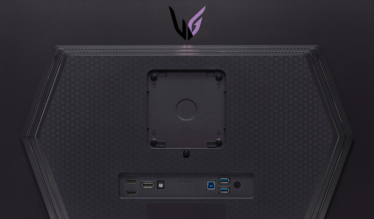 LG 27GS93QE-B - Monitor Ultragear, Monitor OLED, 27 Pulgadas, 2560x1440, 16:9, 0,03 ms, 240 Hz, Clasificación F, G-Sync Compatible y FreeSync Premium Pro, Morado Grisáceo, Negro - Flat