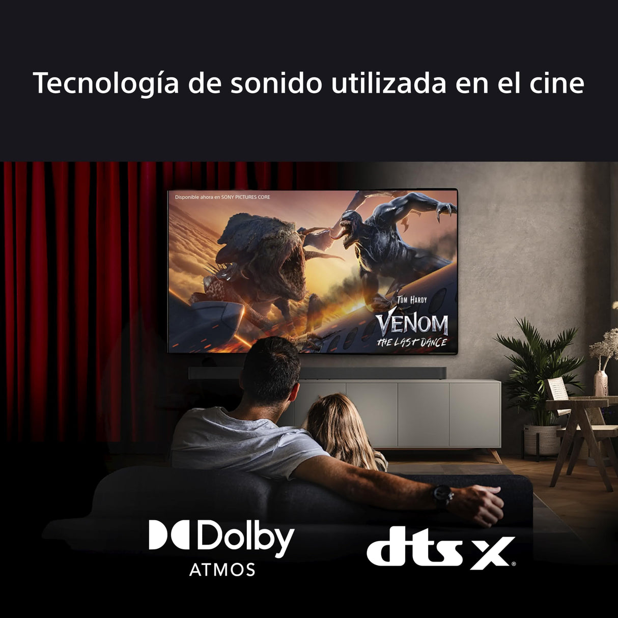 Sony Bravia Theatre Bar 6 con Subwoofer, 3.1.2ch Sonido Envolvente, Altavoces de Haz Ascendente, Dolby Atmos, DTS:X, Voice Zoom 3 con IA, DSEE, Fácil configuración