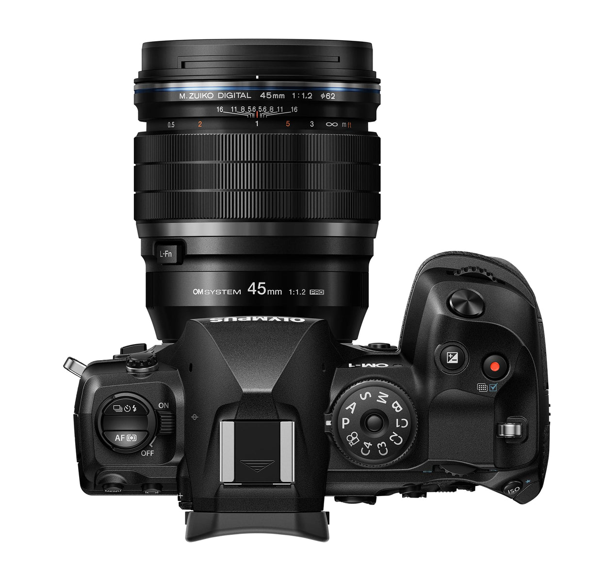 OM SYSTEM Objetivo M.Zuiko Digital ED 45 mm F1.2 Pro, Longitud Focal Fija Rápida, Apto para Todas Las Cámaras MFT, Modelos OM SYSTEM/Olympus OM-D & Pen, Serie G de Panasonic, Negro
