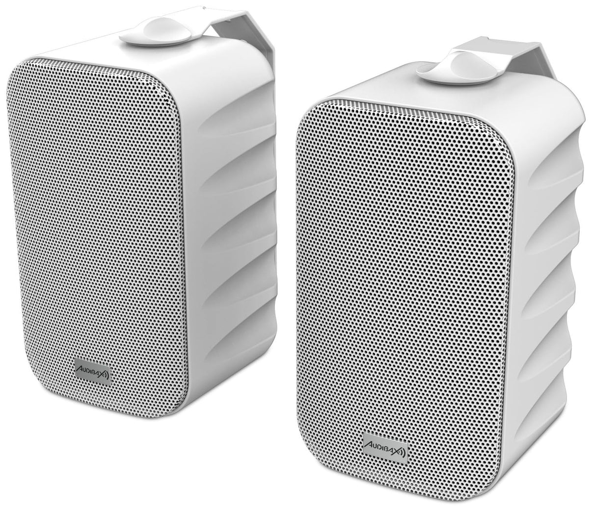Audibax Delta 32 BT White Pareja de Altavoces Bluetooth – Altavoces Activos de Alto Rendimiento para Pared – Compatible con Bluetooth - Alto Rango de Frecuencia (100Hz-20kHz) - Sonido Envolvente