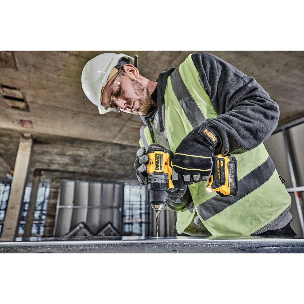 DeWalt DCD800NT-XJ, Taladro Atornillador compacto sin escobillas XR 18V POWERSTACK, Sin batería/cargador