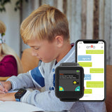 ANIO 5 (Azul): Reloj de teléfono para niños, Llamadas, Mensajes, Modo Escolar, función SOS, GPS, podómetro, la ubicación se Puede Apagar, Cumple con GDPR, Servidor y aplicación Fabricados en Alemania
