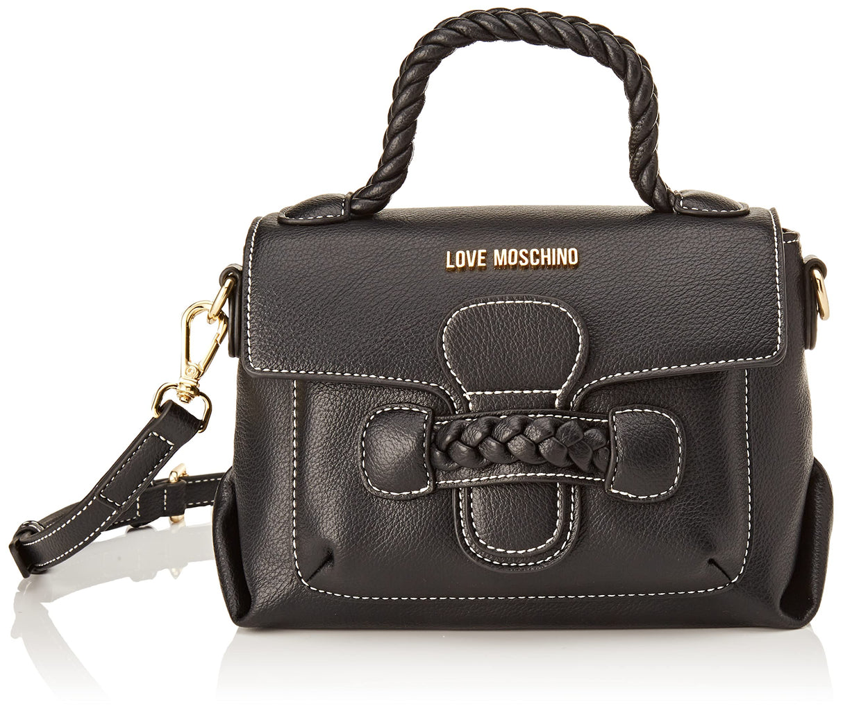 Love Moschino JC4221PP0GKJ0, Bandolera Mujer, Negro, Talla única