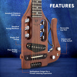Traveler Guitarra, Marrón envejecido.