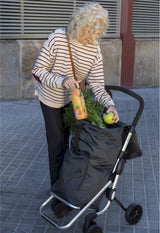 Playmarket Playcare. Carro de la Compra con Manillar ergonomico Regulable. Ruedas Delanteras giratorias. Capacidad 39,5L