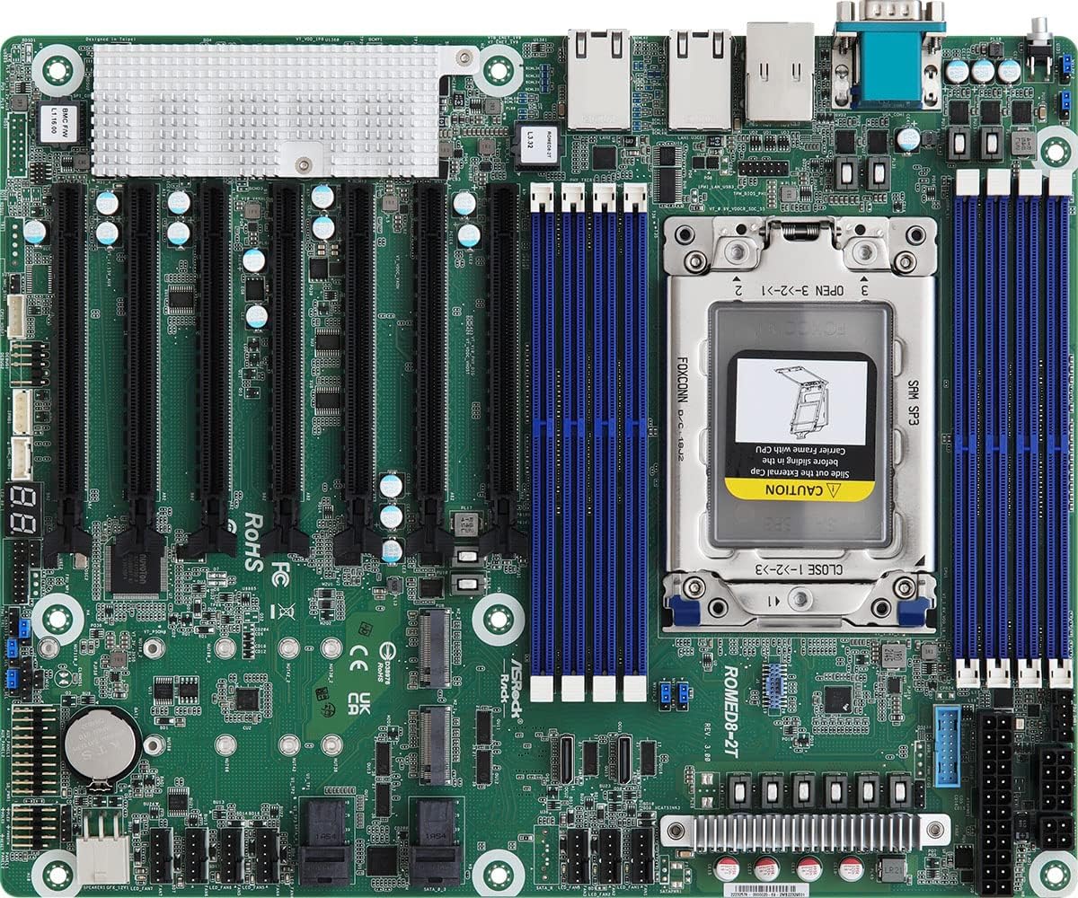 ASROCK ROMED8-2T/BCM Carte Mère Socket SP3 ATX