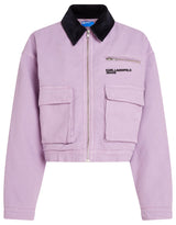 KARL LAGERFELD JEANS, Mujeres, Chaqueta De Trabajo, Ajuste Relajado, Morado, S
