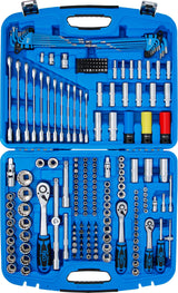 BGS 2290 | Juego de llaves de vaso "Gear Lock" | entrada 6,3 mm (1/4") | 10 mm (3/8") / 12,5 mm (1/2") | 218 piezas