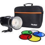 Rollei HS Freeze 6s Battery Flash de Estudio de 600 vatios I Unidad de Flash con HSS, TTL, Freeze Mode I protección contra el Polvo y el Agua en Spray Adecuado para tiroteos al Aire Libre