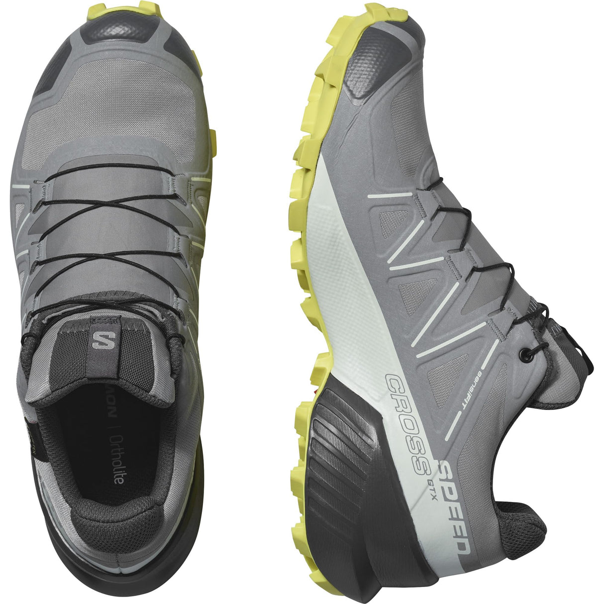 SALOMON Speedcross Gore-tex, Zapatillas de Trail Running Mujer, Sharkskin Clearly Aqua Sunny Lime, 43 1/3 EU