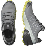 SALOMON Speedcross Gore-tex, Zapatillas de Trail Running Mujer, Sharkskin Clearly Aqua Sunny Lime, 43 1/3 EU