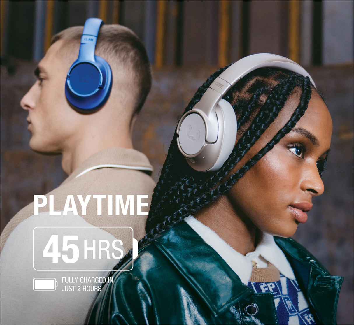 Fresh 'n Rebel Clam Core Auriculares Bluetooth Circumaurales con micrófono ENC (Llamadas, Auriculares inalámbricos Over-Ear con Botones de Volumen, 45h de autonomía (Pastel Pink)