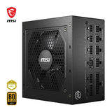 MSI MAG A850GL PCIE5 - Fuente de Alimentación, 850W, 80 Plus Gold, Totalmente Modular, ATX 3.0, Soporte GPU PCIe 5.0, Ventilador FDB de 120mm, Full-Bridge LLC, Cables Planos Negros - 7 Años de Garantí