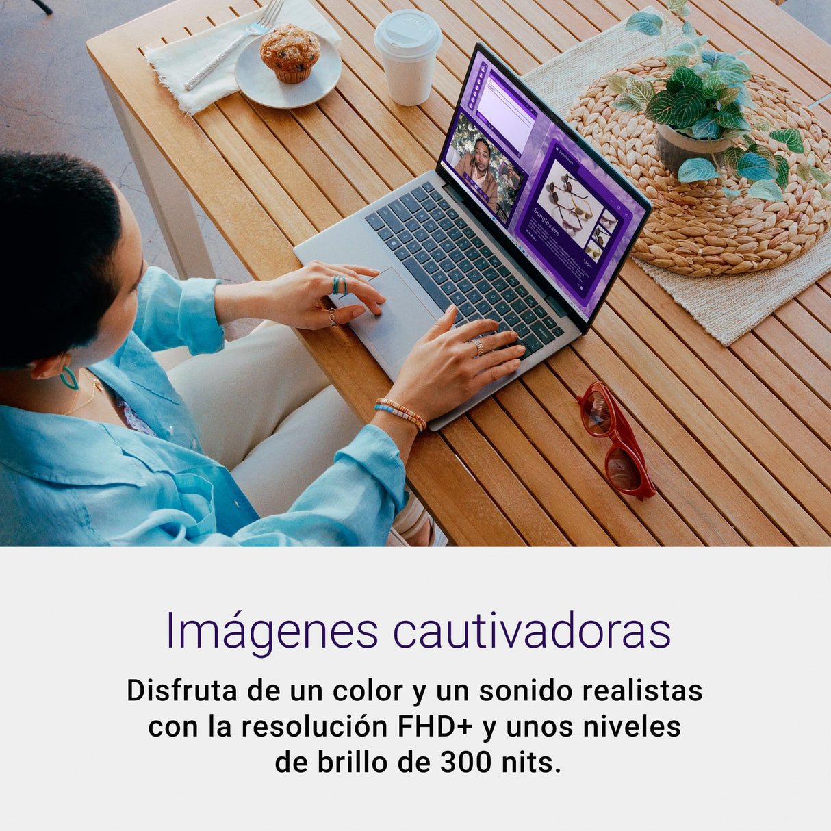 Dell Inspiron 14 (5441) Laptop Copilot+ PC FHD+ 14", Procesador Snapdragon X Plus, Graphic Qualcomm Adreno, 16GB RAM, 512GB SSD, Windows 11 Home, Teclado Retroiluminado QWERTY Español Titan Grey