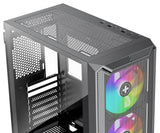 Xilence X613 X613 Xlent Blade II - Carcasa para PC para Videojuegos (3 Ventiladores ARGB de 120 mm, Carcasa ATX Midi Torre, Panel Frontal de Malla para un Buen Flujo de Aire y PWM/ARGB Control, Panel