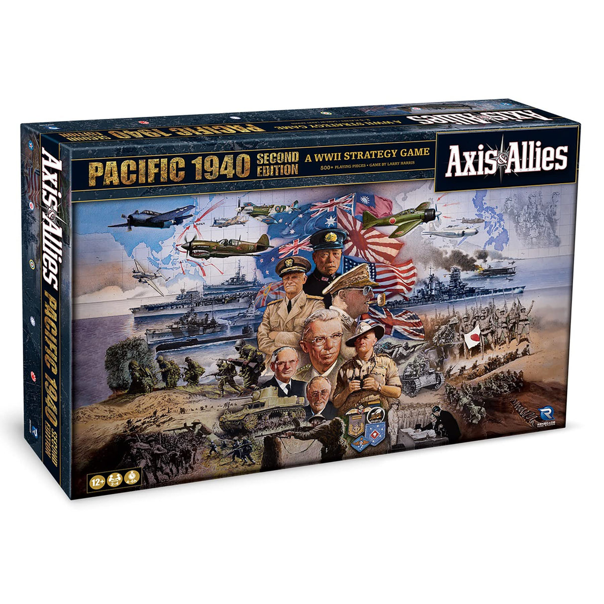Renegade Game Studios Axis & Allies: 1940 Pacific Second Edition War Miniatures Strategy Board Game, Renegade, Age 12+, 2-4 Players, 6Hr