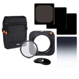 Rollei Portafiltros Master-Set MK 3. Soporte Rectangular para Filtro con Filtro CPL magnético, Anillos adaptadores de 52 a 82 mm, Soft GND8, ND8, ND64, ND1000