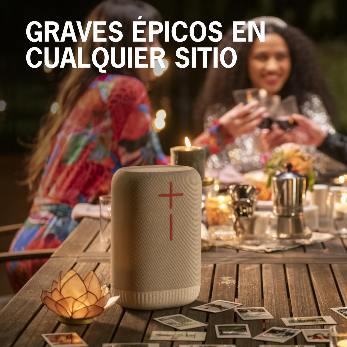 Ultimate Ears EPICBOOM, Altavoz Bluetooth portátil inalámbrico, Graves potentes, Sonido de 360 Grados, EQ adaptativo, Impermeable IP67, Flota, 17 Horas de batería, Radio de acción 6 m, USB C, Negro