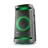 NGS Wild Space 1 - Altavoz portátil Compatible con Tecnología Bluetooth y True Wireless Stereo, Subwoofer + Doble Tweeter (Micro SD/USB/AUX IN/), Ruedas, Color Negro