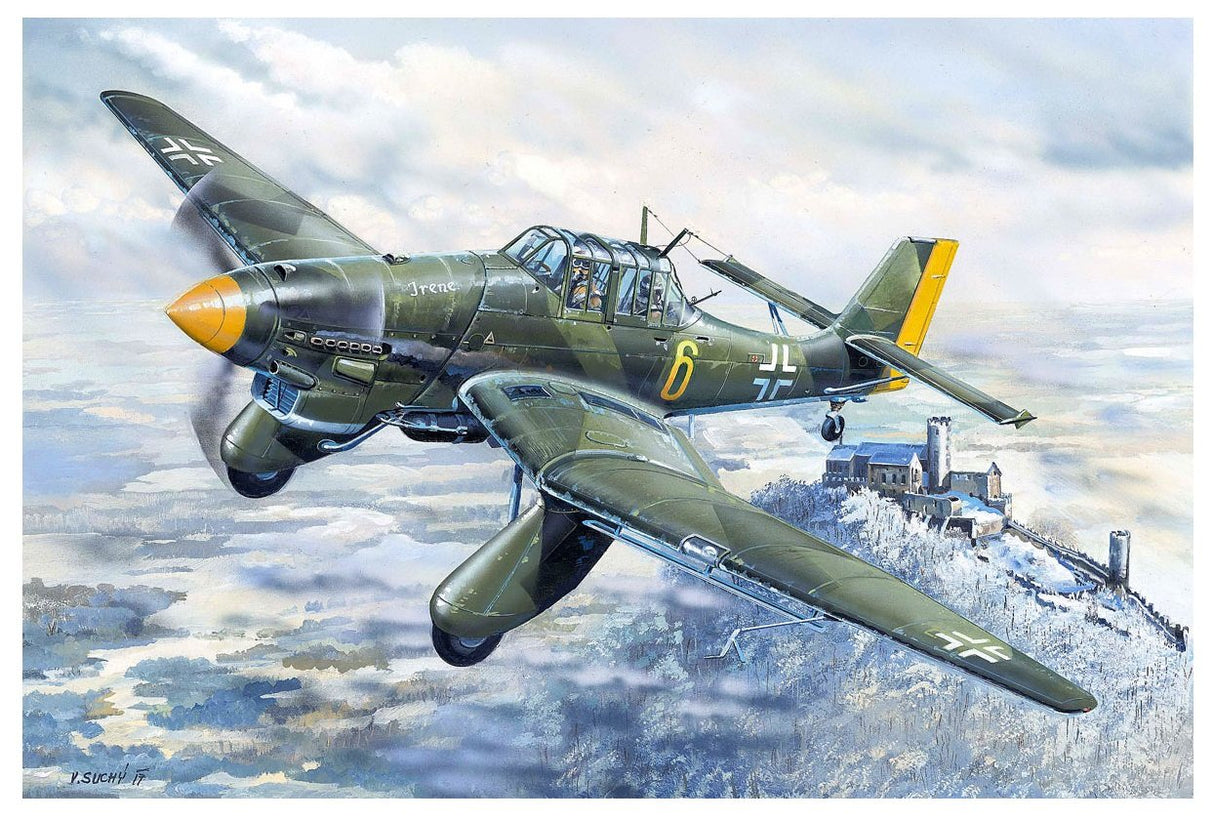 Trumpeter- Ju 87,Junkers Kit de maquetas, Accesorios, Multicolor, L (02420)
