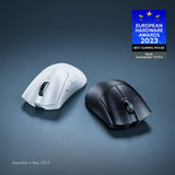 Razer DeathAdder V3 Pro - Ratón Ligero Inalámbrico Ergonómico para Deportes Electrónicos (63 Gramos, Sensor Óptico Focus Pro 30K, Interruptores de Ratón Gen-3, Hyperspeed Wireless) Negro