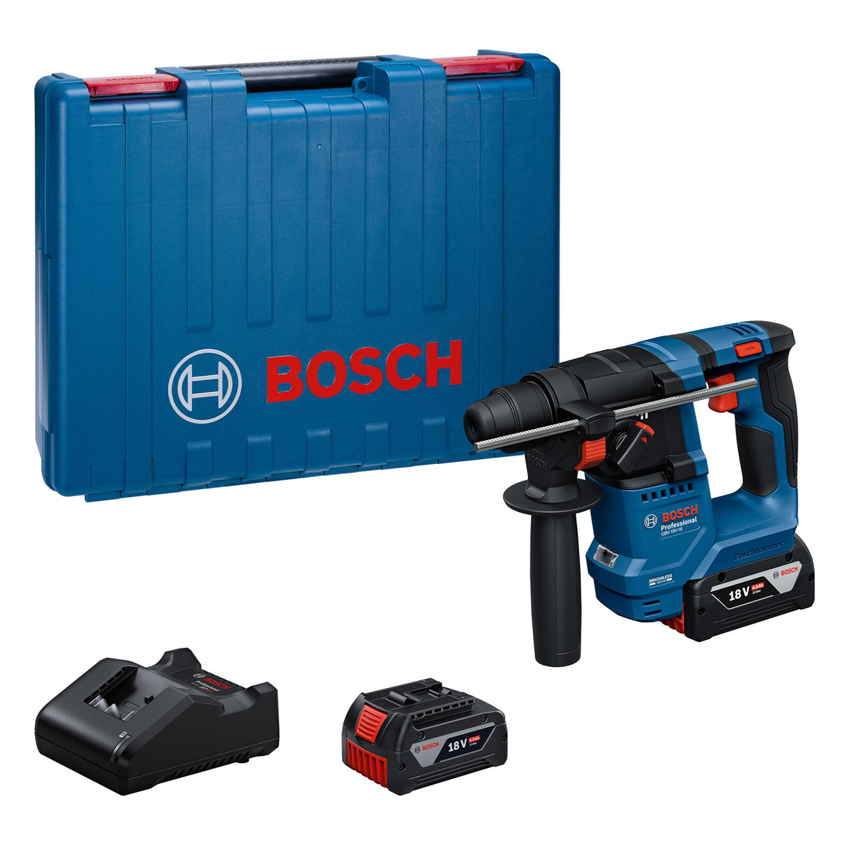 Bosch Professional 18V System martillo perforador a batería GBH 18V-18 X (SDS plus, incl. 2x 18V 4.0Ah, GAL 18V-20)