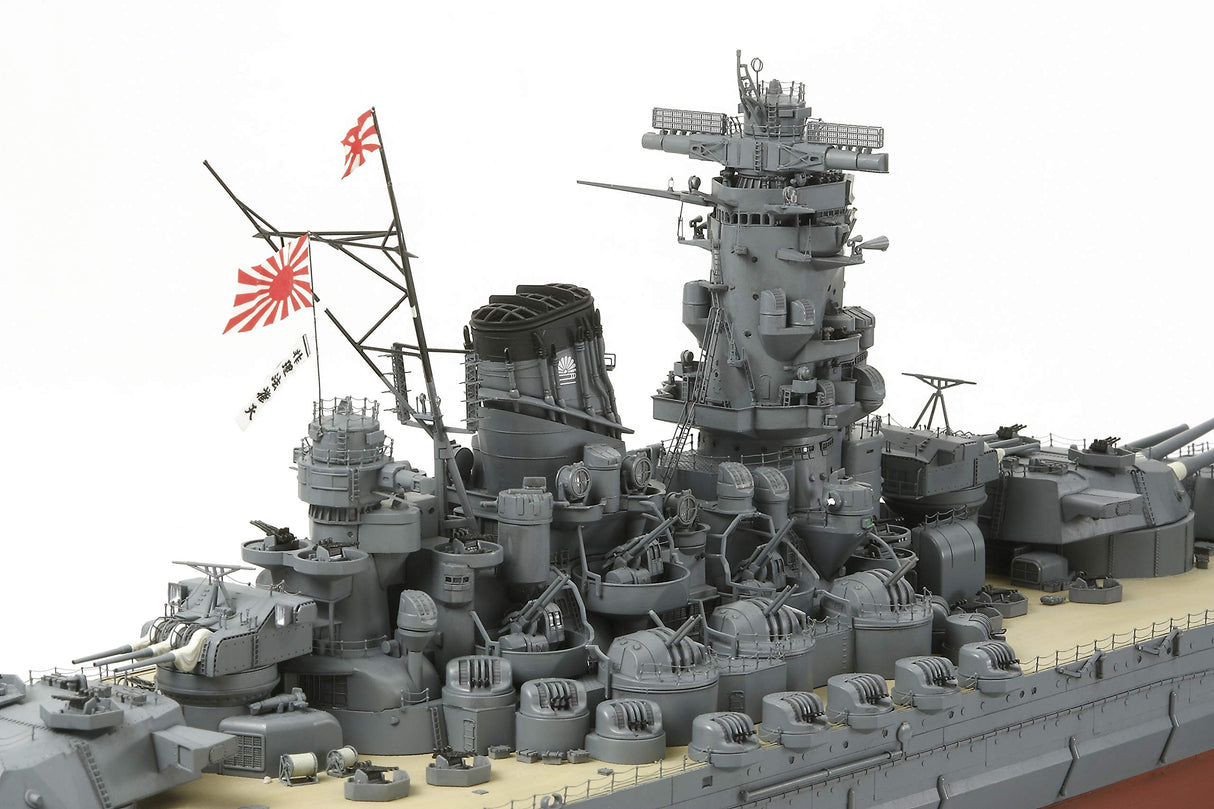 Tamiya- Yamato Battleship Maqueta, Color Azul Marino, pequeño (78025-000)