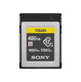 Sony CEB-G480T - Tarjeta de Memoria compacta Flash Express de 480 GB, Escritura de 1750 MB/s, grabaciones Raw y vídeo 4K con Alta tasa de bits