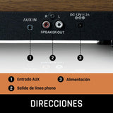 Lenco LS-100 Tocadiscos hi-fi - con Bluetooth 5.0 - Altavoz Externo - 2 x 10 w rms - transmisión por Correa - Apagado automático - Madera