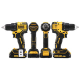 DEWALT DCD708S2T-QW - Taladro Atornillador sin escobillas XR 18V 13mm 65Nm con 2 baterías Li-Ion 1,5Ah y maletín TSTAK