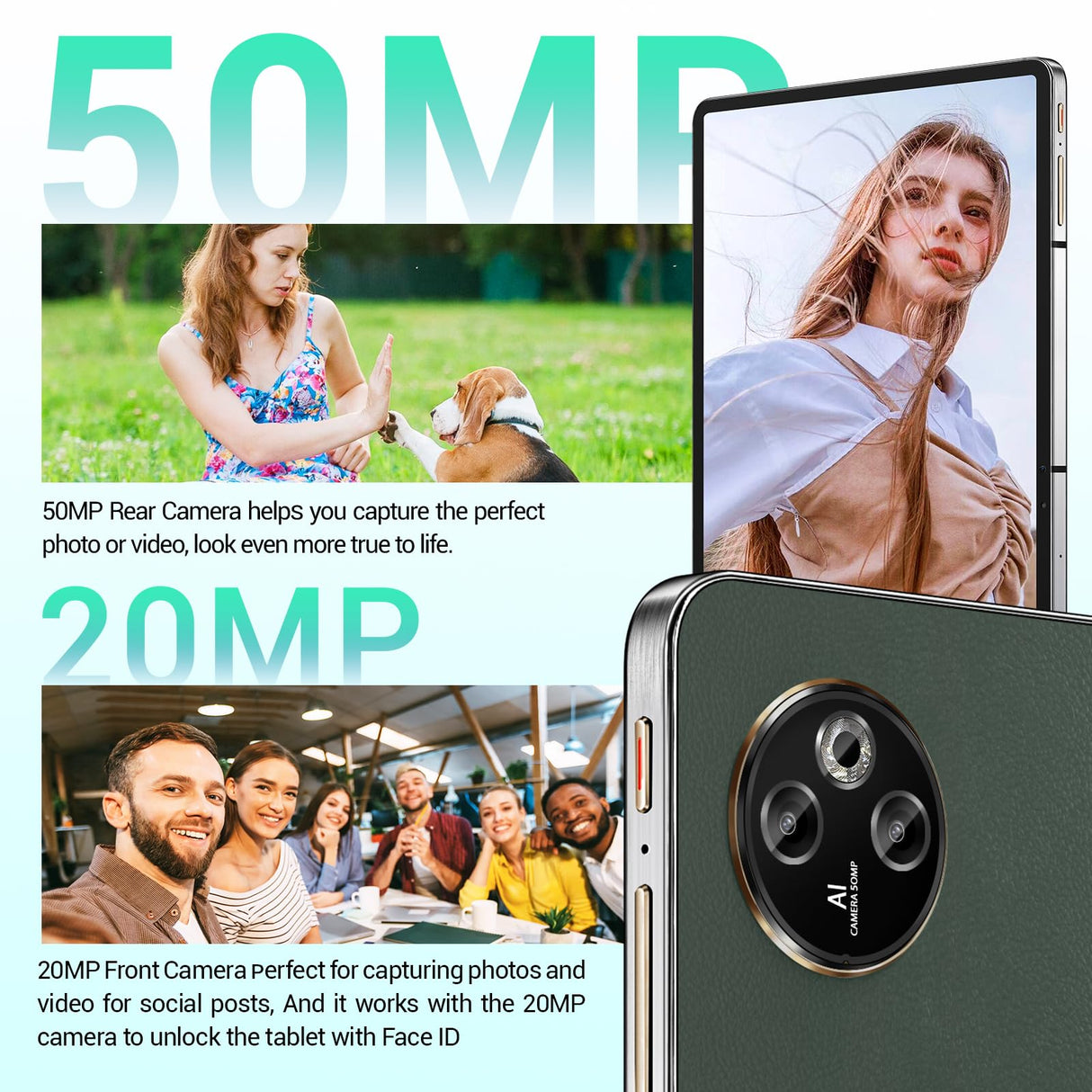 DOOGEE T30 MAX Android 14 Tablet PC 2024, 4K 12.4 Pulgadas 20GB RAM + 512GB ROM 2TB, 10800mAh/33W, 50MP+20MP Front, Helio G99 Octa Core, 2560 * 1600, Widevine L1, 4G LTE/5G WiFi/OTG/GPS