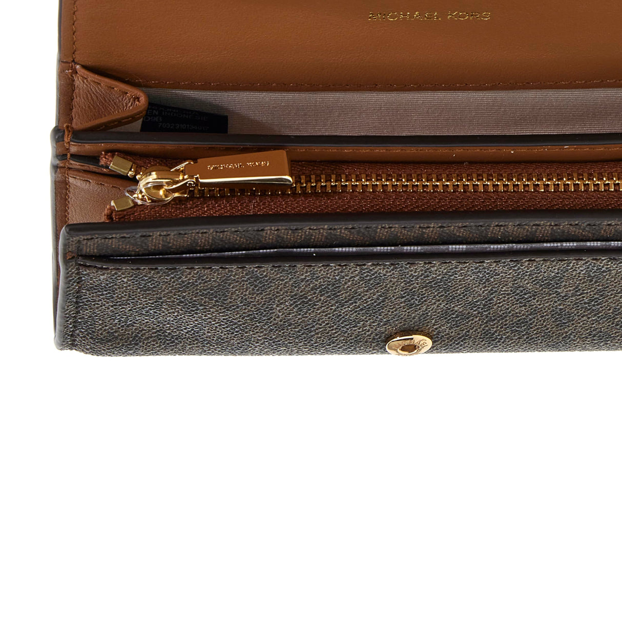 Michael Kors LG Coin Wallet Brn/Acorn One Size